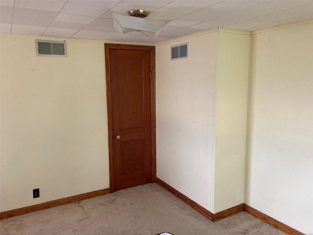 view of carpeted empty room