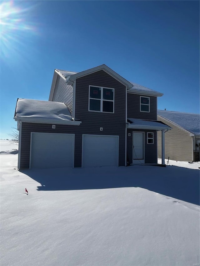 front facade featuring a garage