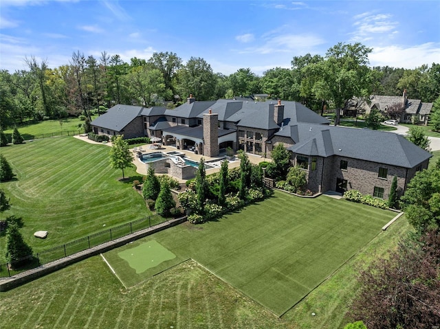 birds eye view of property