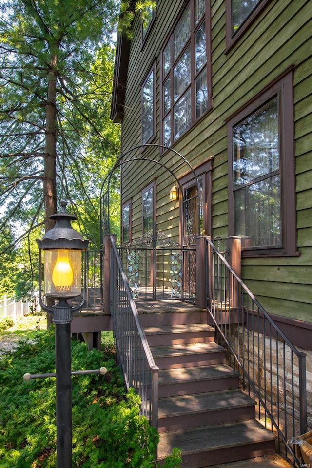 wooden deck with a gazebo