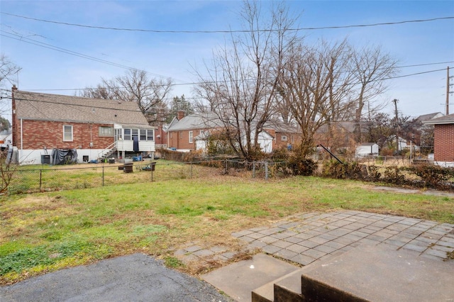 view of yard with a patio