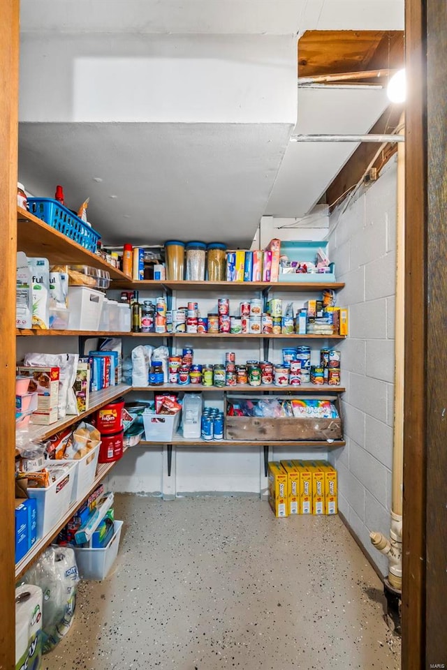 view of pantry