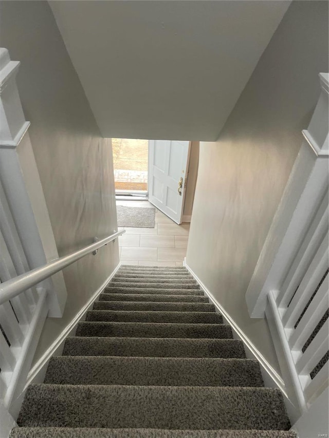 view of stairs