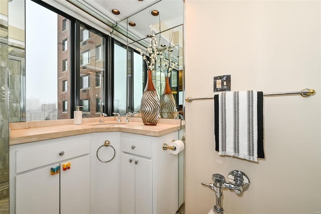 bathroom with vanity