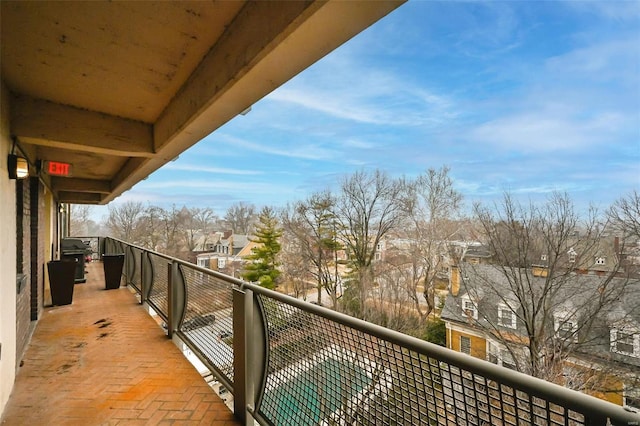 view of balcony