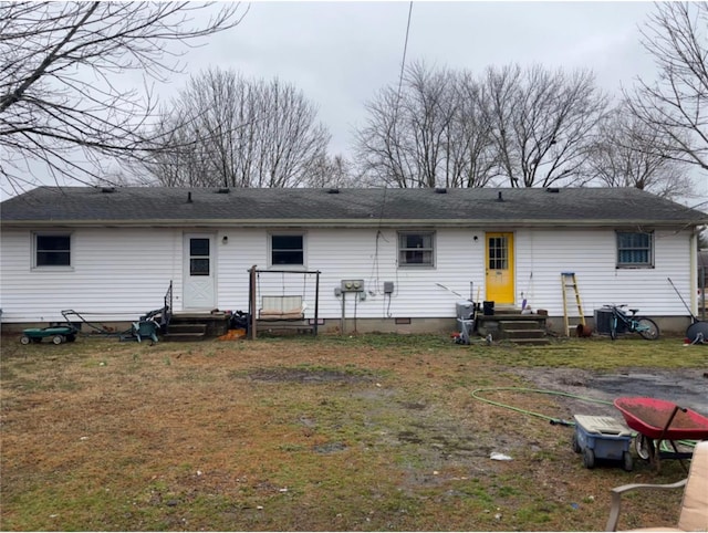 view of back of property