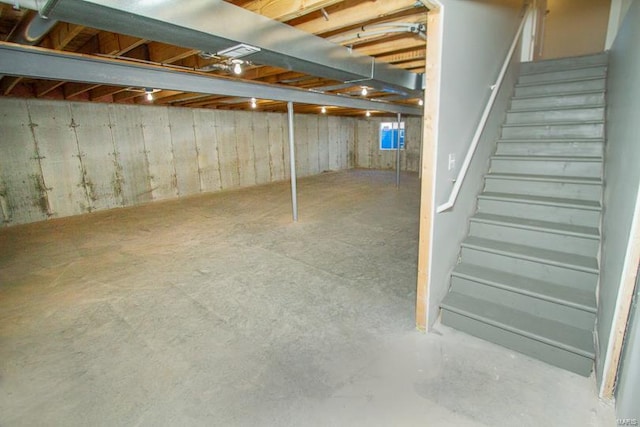 view of basement