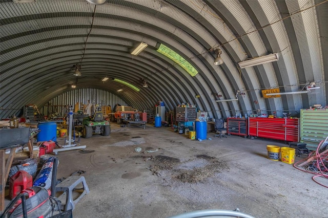 view of storage room