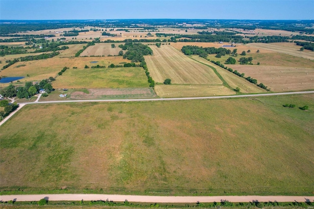 drone / aerial view featuring a rural view