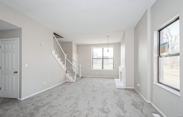 view of carpeted empty room