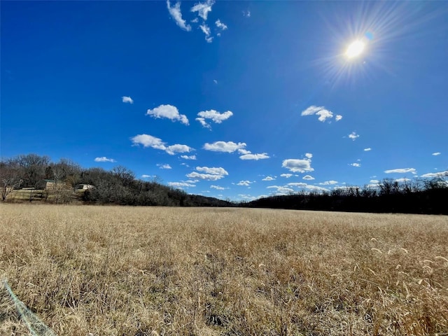 view of landscape featuring a rural view