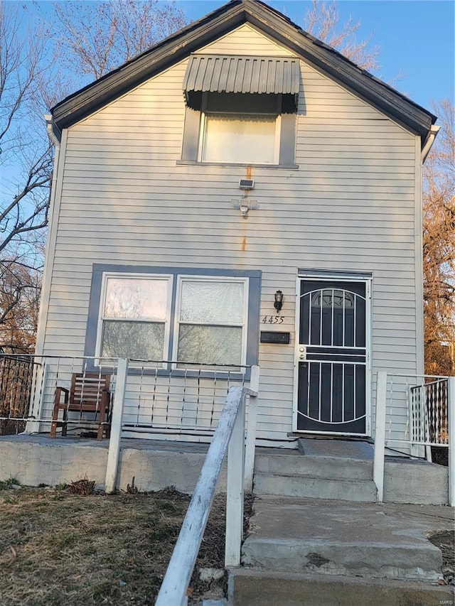 view of back of property