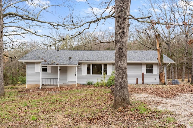 view of ranch-style home