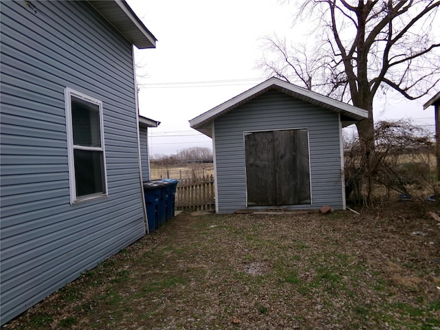 view of shed / structure