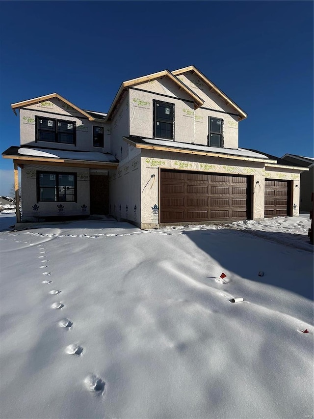 view of front of house featuring a garage