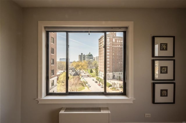 room details with a city view