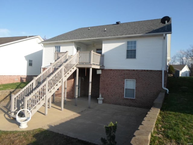 rear view of house featuring a patio area