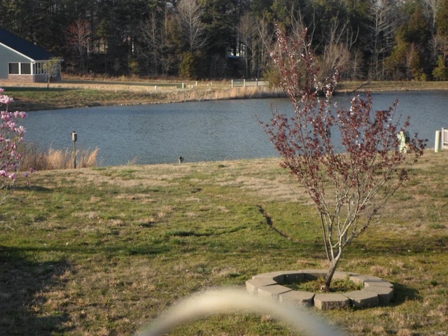 view of property view of water