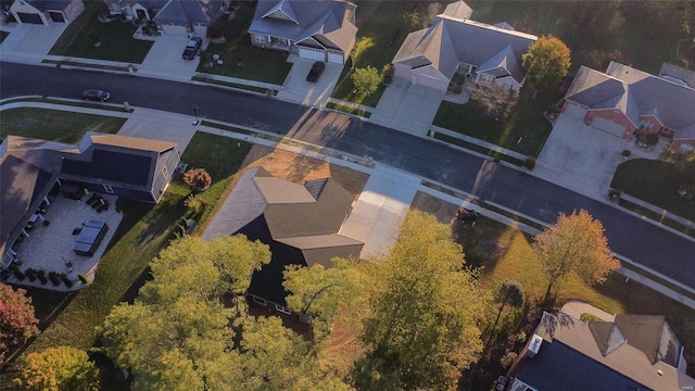 drone / aerial view featuring a residential view