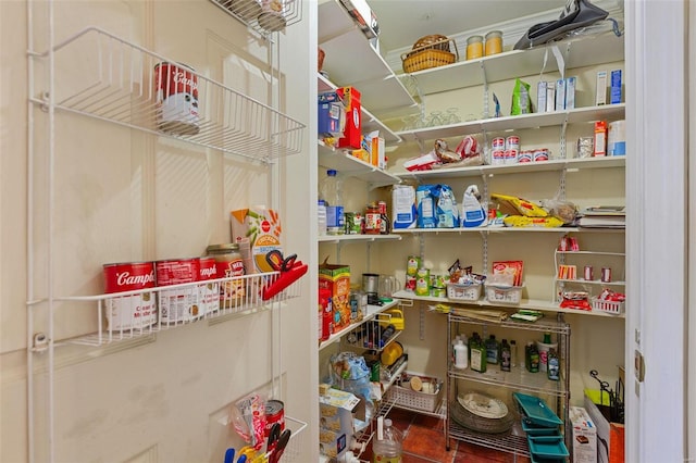 view of pantry