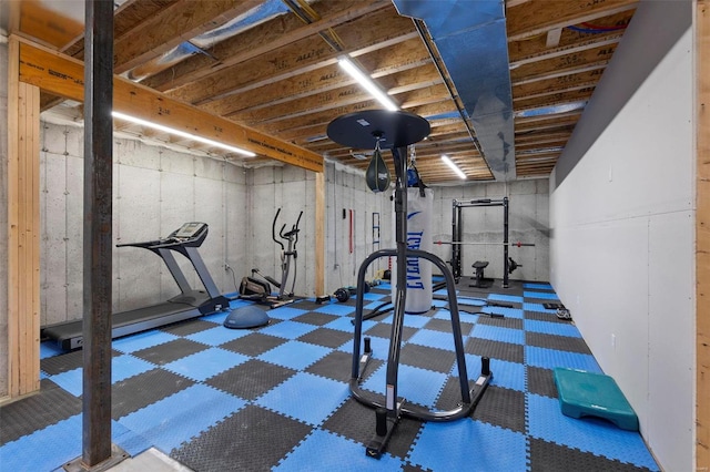 view of exercise room