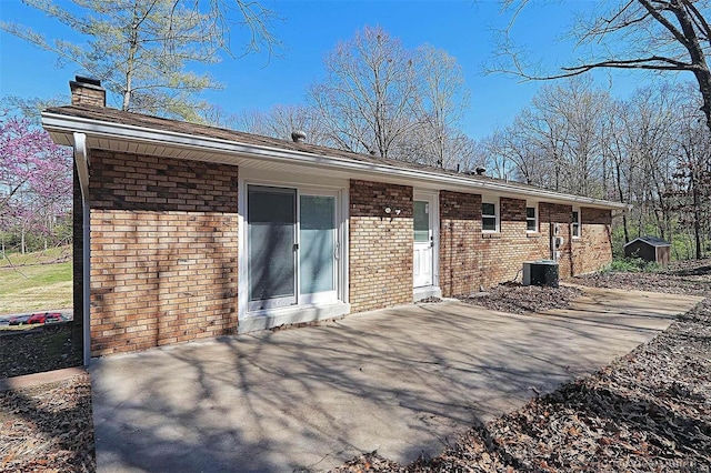 exterior space featuring a patio and central AC unit