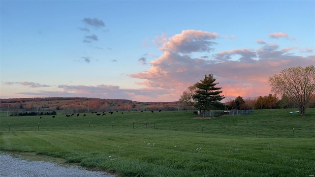 mountain view featuring a rural view