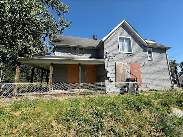 view of front of house with a porch