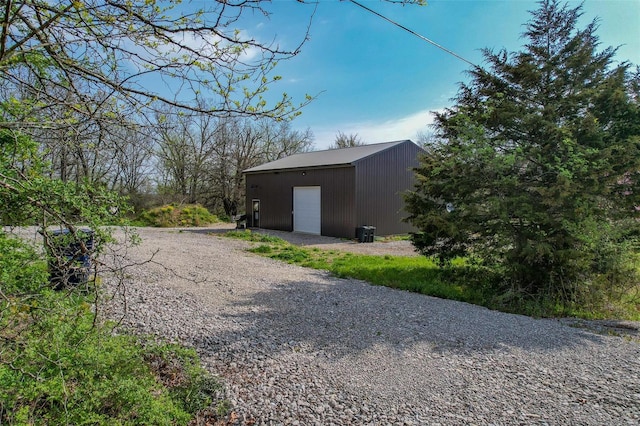 view of outdoor structure featuring a garage