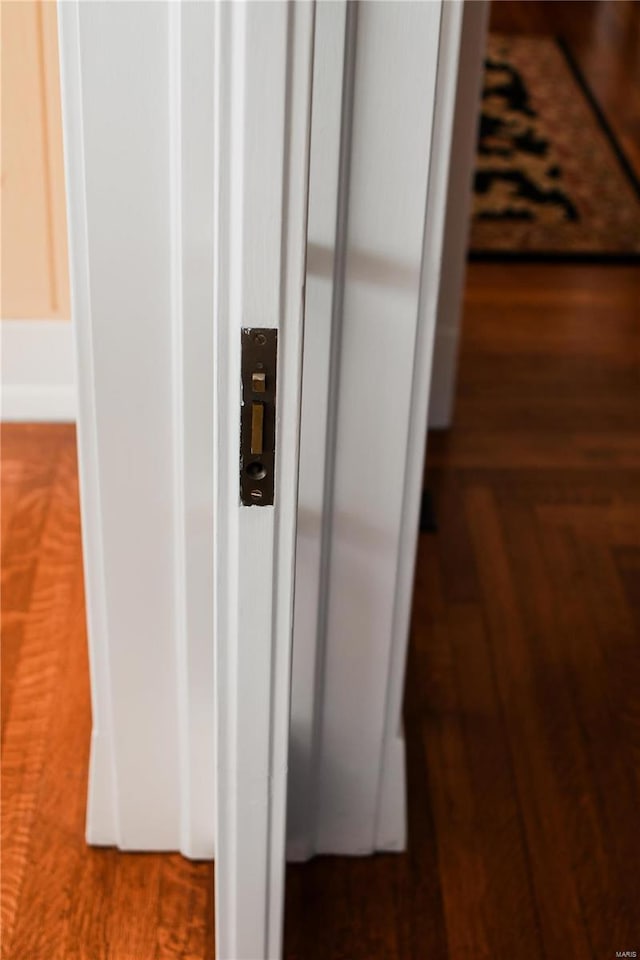 room details with wood-type flooring