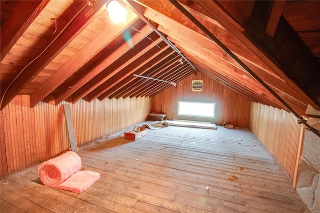 view of attic