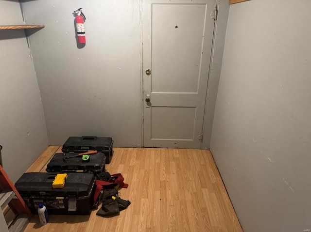 interior space featuring light hardwood / wood-style flooring