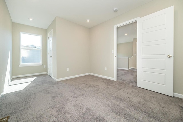 view of carpeted empty room