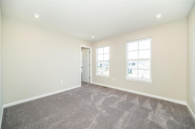 view of carpeted empty room