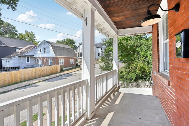 balcony with a porch