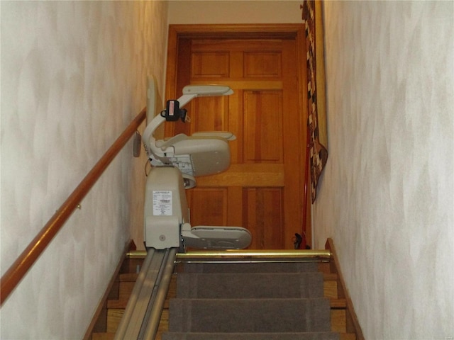 view of stairway