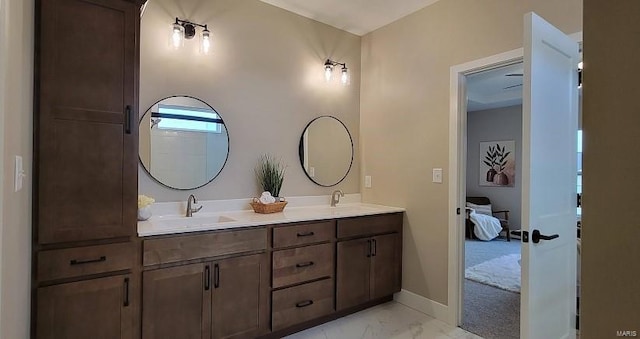 bathroom featuring vanity