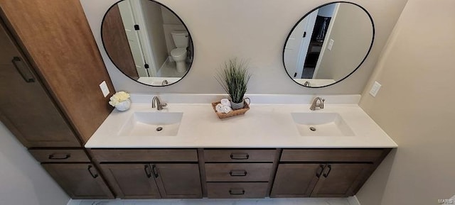 bathroom with vanity