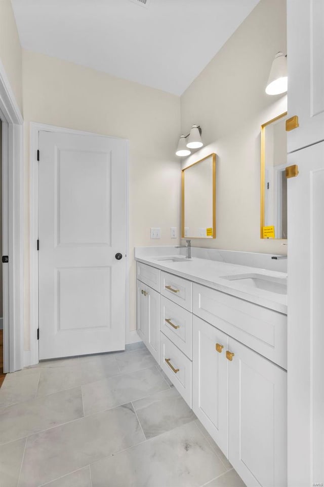 bathroom with vanity