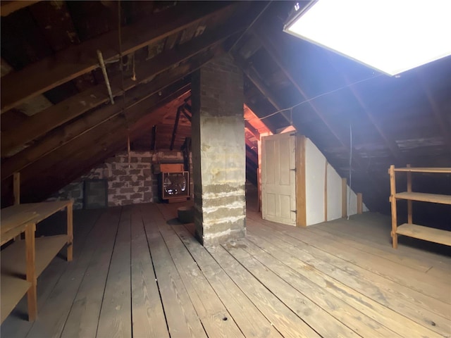 view of attic