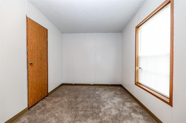 carpeted spare room with plenty of natural light