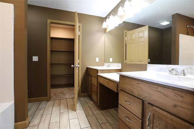 bathroom with vanity