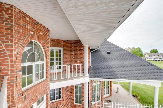 view of balcony