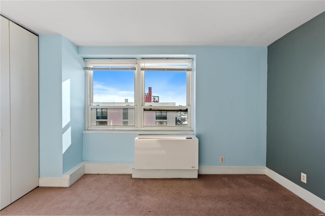 spare room featuring carpet floors