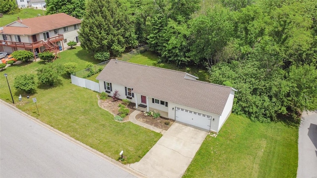 view of birds eye view of property