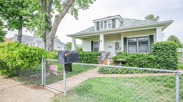 bungalow with a porch