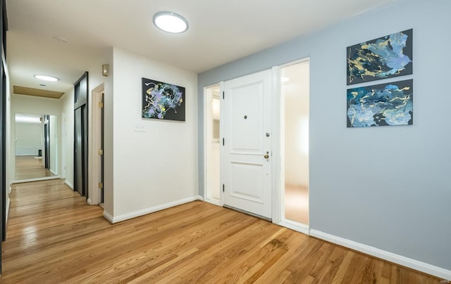 interior space with light wood-type flooring