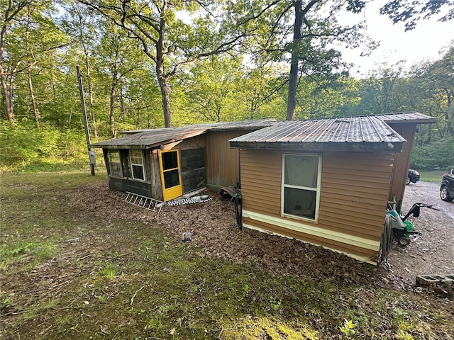 view of back of property