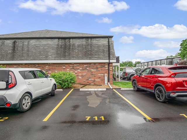 view of parking / parking lot