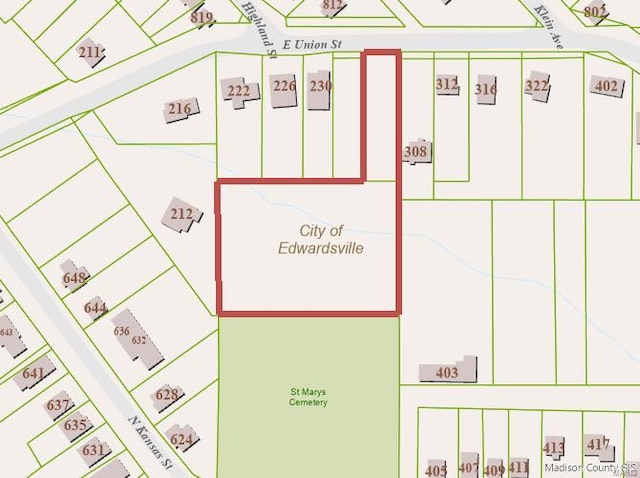 306 E Union St, Edwardsville IL, 62025 land for sale